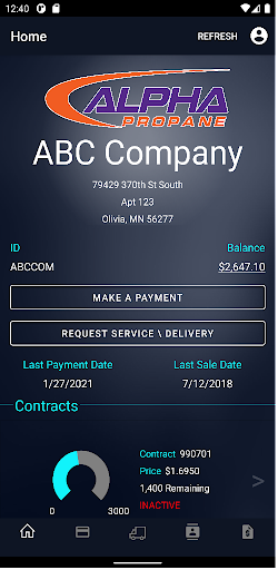 Android application Alpha Propane screenshort