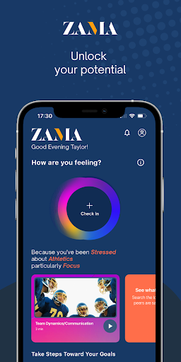 Android application ZAMA | Athletic Mental Fitness screenshort