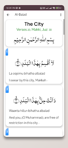 Small 26 Surah ~ ( English ) Screen 3