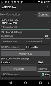 aSPICE: Secure SPICE Client screenshot