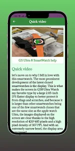 GS Ultra 8 SmartWatch help