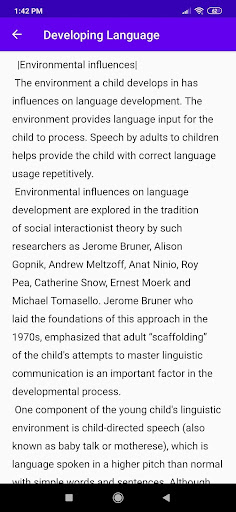 Developing Language and Literacy