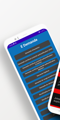 Android application Scolarité Physique screenshort
