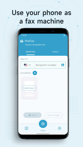 Android application theFax - Send Fax from Phone screenshort