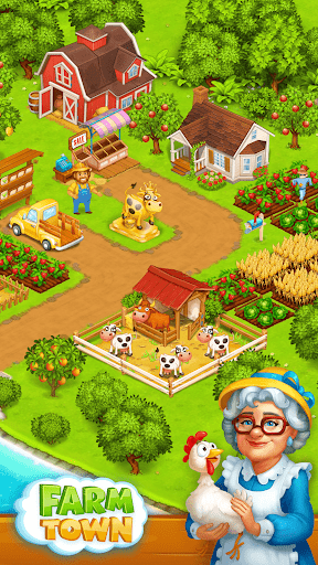 Farm Town: Happy village near small city and town 3.45 screenshots 1