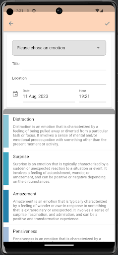 MoodTracker Screen 3