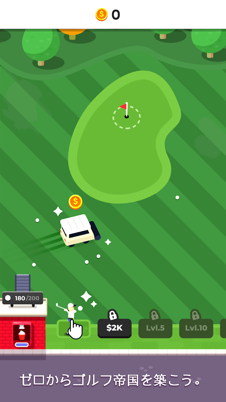 Golf Inc. Tycoon Mod APK screenshot 3 - Android mod game interface
