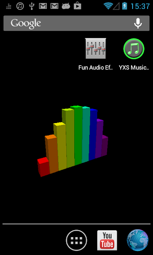 Android application 3D Spectrum Analyzer LWP screenshort
