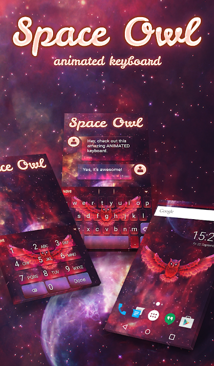 Space Owl Keyboard & Wallpaper - 5.10.45 - (Android)