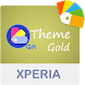 COLOR™ XPERIA Theme | GOLD テーマ