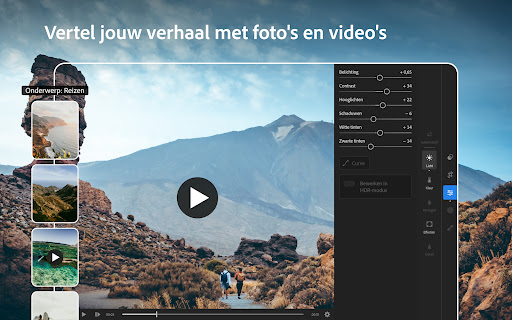 Lightroom foto- & video-editor