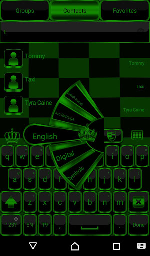 Green Crown Keyboard theme Screen 2