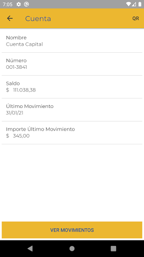 mi APP CACFIMM Screen 3