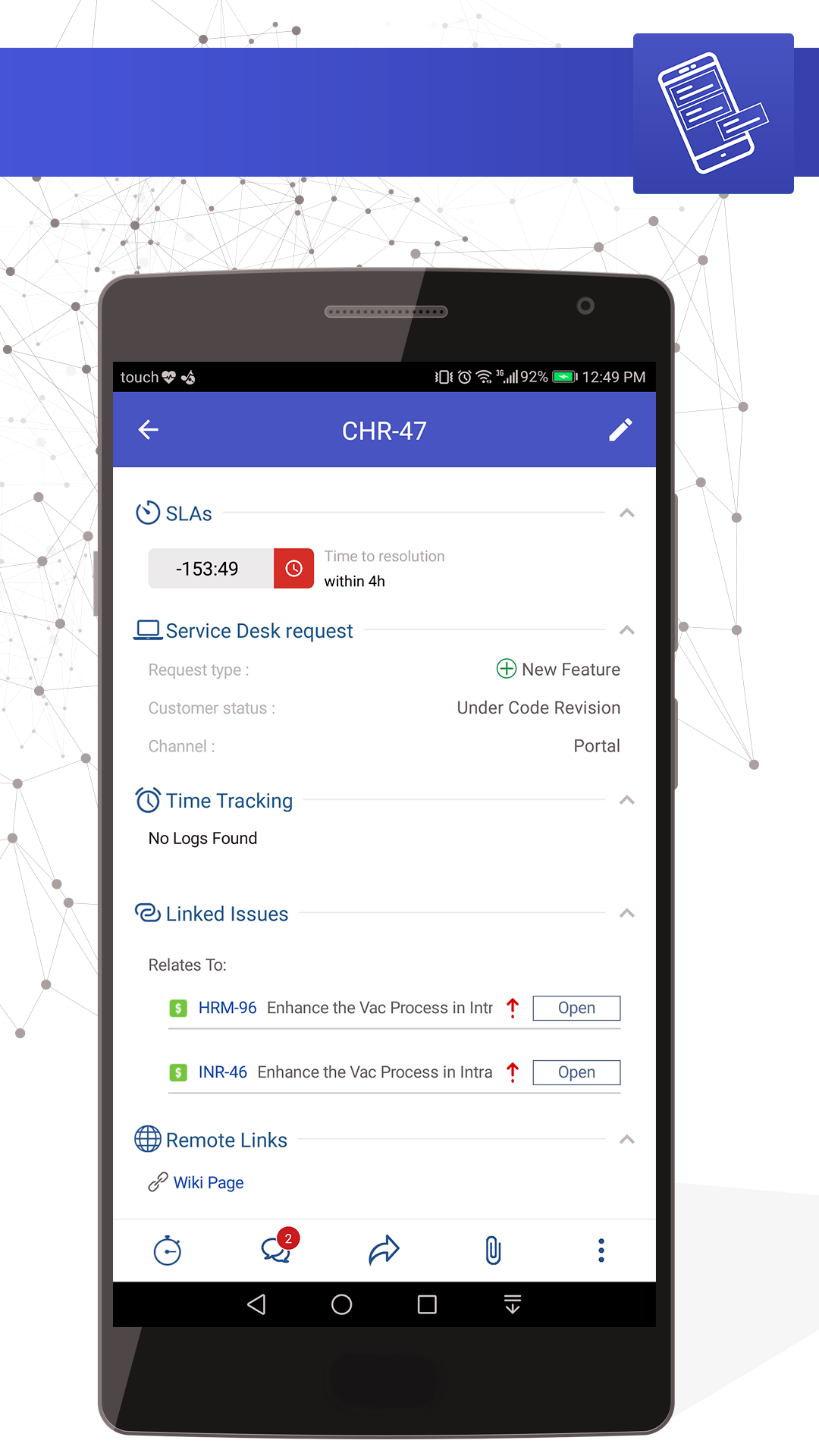 Android application Mobile for Jira Pro screenshort