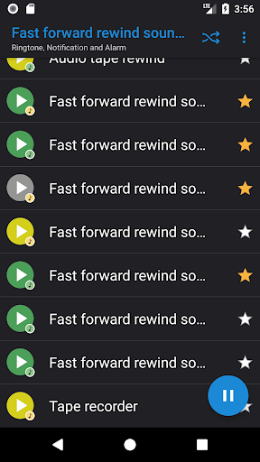 Fast forward rewind sounds Screen 2