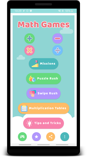 Android application Math Games & Tricks - for all screenshort