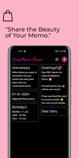 SnapMemo Share Screen 3