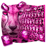 Pink Cheetah Drops Keyboard icon