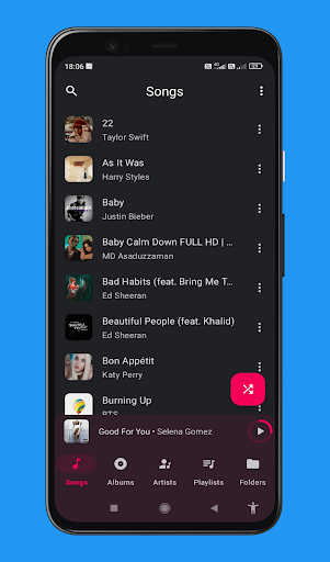 Android application Music Player screenshort