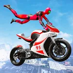 Cover Image of Download Superhero Bike Stunt Racing 3D  APK