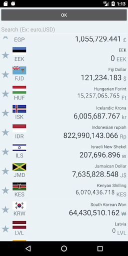 Screenshot of Currency converter!