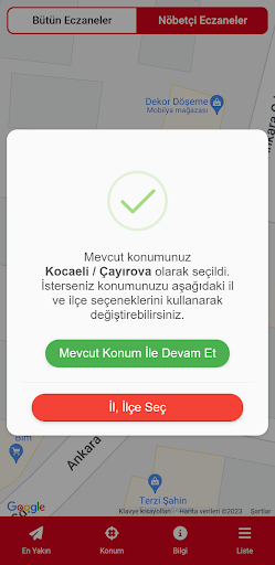 Android application En Yakın Eczane screenshort