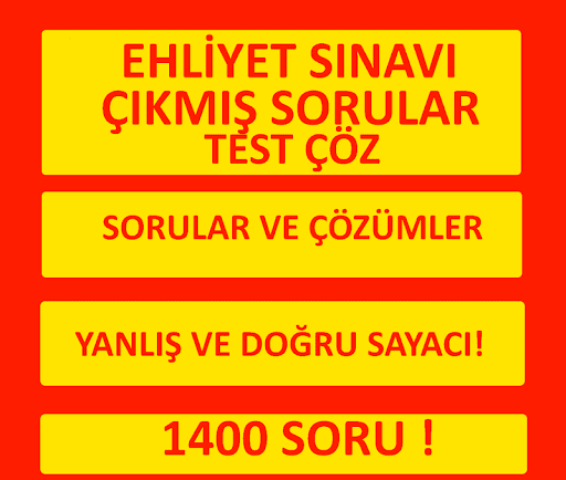 Ehliyet Sınavı Çıkmış Soru Çöz