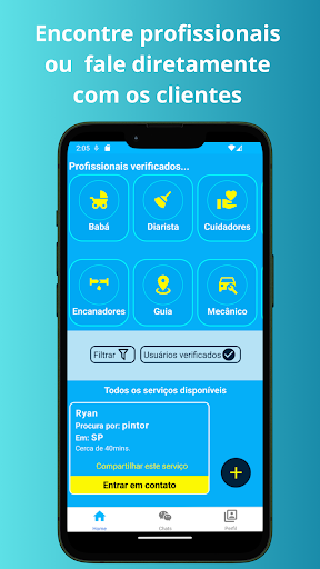 Android application Hiiro: Seu App de Serviços screenshort