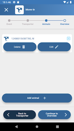 DairyTrace Mobile Screen 3