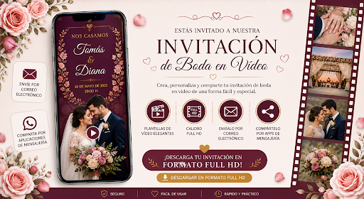Invitación de Boda en Vídeo screenshot 1