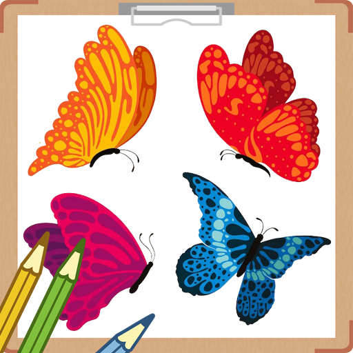 Kawaii Butterfly Coloring Book logo