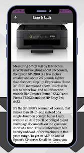 Epson XP-2100 Printer Guide