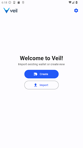 Android application Veil - Privacy focused wallet screenshort