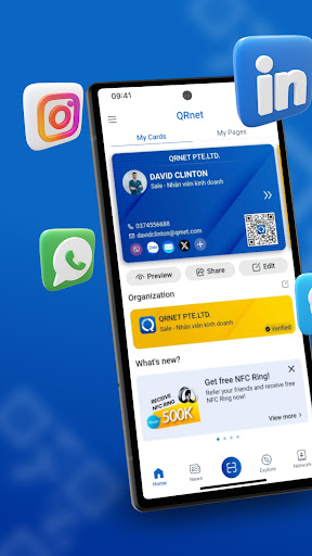 Android application QRnet screenshort