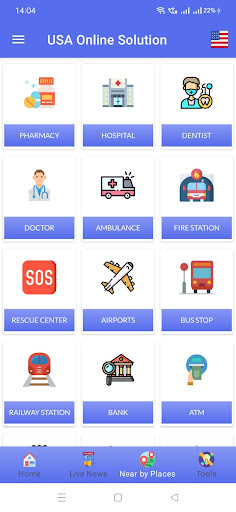 All in one USA Online Hub Screen 2