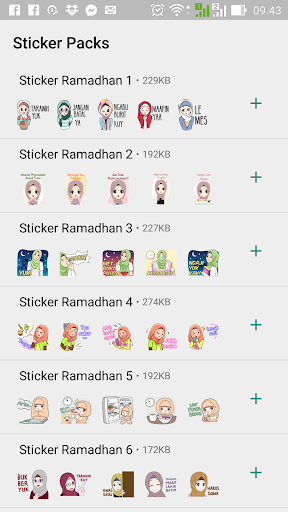 Stiker Muslimah Ramadhan
