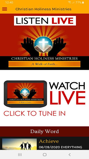 Christian Holiness Ministries Screen 2