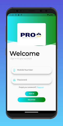 Android application Proo Services screenshort