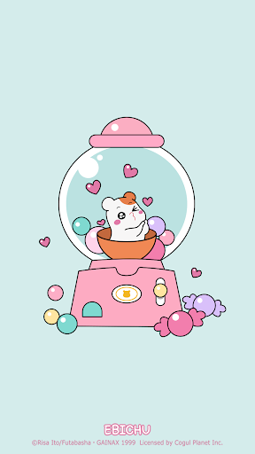 Android application 카카오톡 테마 - 에비츄_달달 캔디츄 screenshort