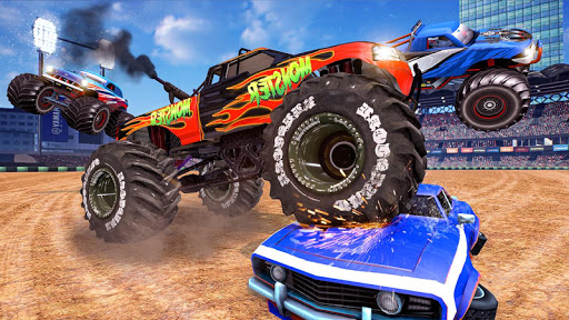 Extreme Monster Truck Crash Derby Stunts