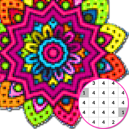 Mandala Coloring By Number:PixelArtColor