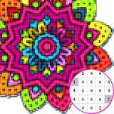 Mandala Coloring By Number:PixelArtColor icon