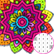  Mandala Coloring By Number:PixelArtColor 
