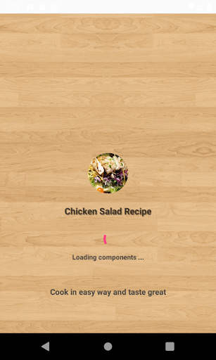 Android application chicken salad screenshort