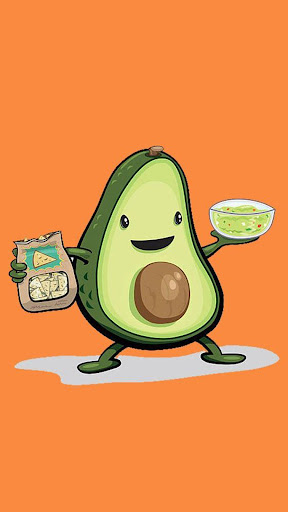 Cute Avocado Wallpaper Toon