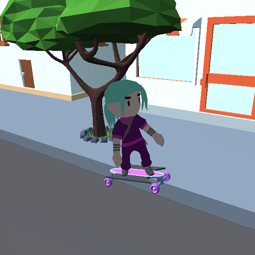 Skateboard - Roue allongée logo