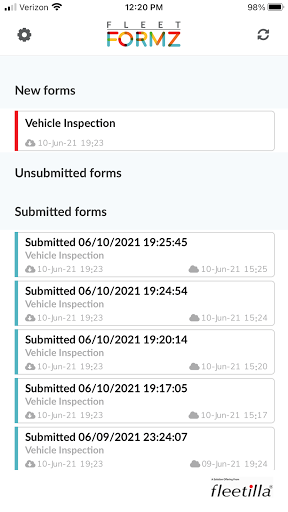 FleetFORMZ Screen 2