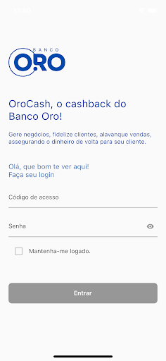 OroCash Screen 2