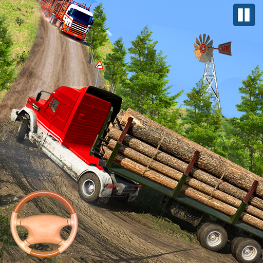 Offroad Logging Truck Games 3D logo