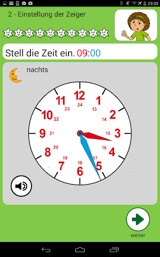 Die Uhr & Uhrzeit lernen Screen 2